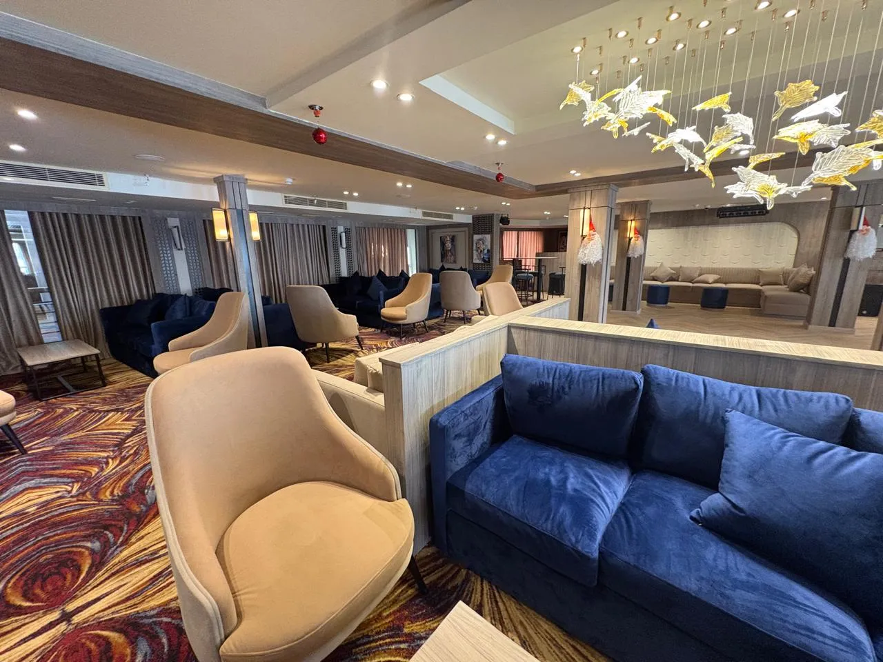 Lounge aboard the Royal Liberty Nile cruise